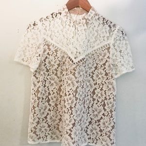 WAYF Nordstrom Lace Top Size S